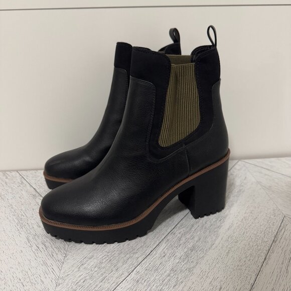 Chinese Laundry | Good Day Black Platform Ankle Boots - Size 10 - Picture 3 of 15